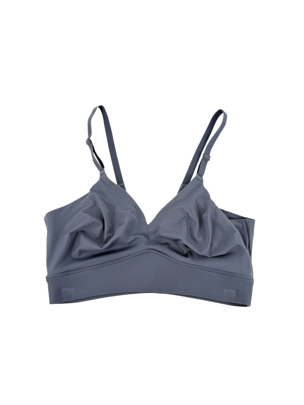 Harper Wilde Triangle Bralette Womens Size XL Blue Gray Stretch No Wire